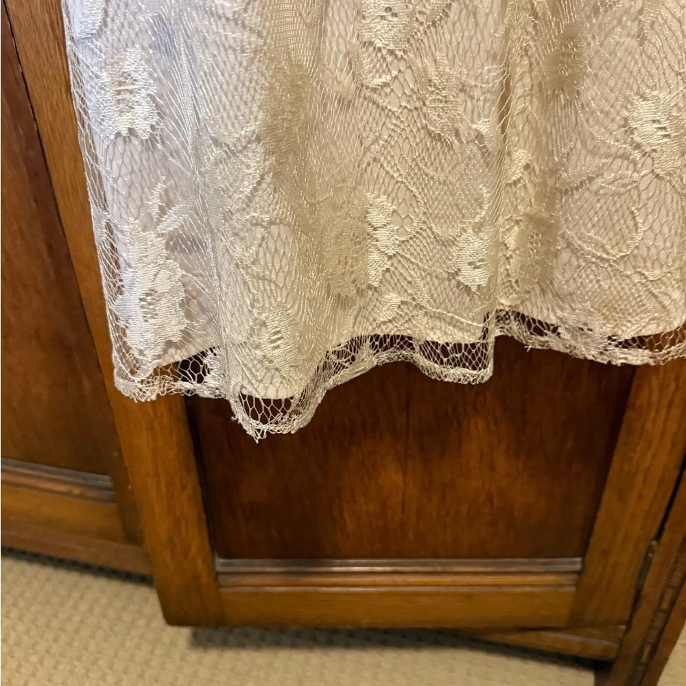 To the Max Beige Lace Midi Dress - Picture 4 of 10